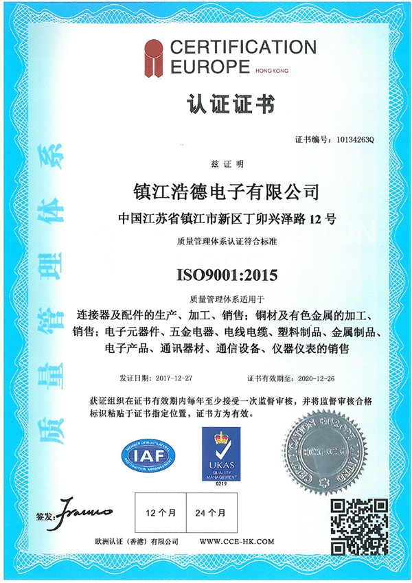 ISO 9001国外中文